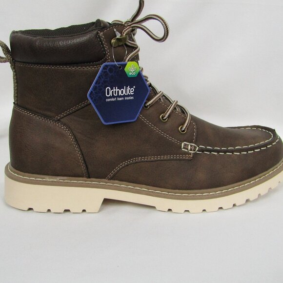 Sonoma Goods For Life® Harlann Men's Moc Toe Lug Sole Hiker Boots Size 11 - Picture 2 of 14